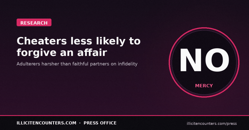 Cheaters less likely to forgive an&nbsp;affair
