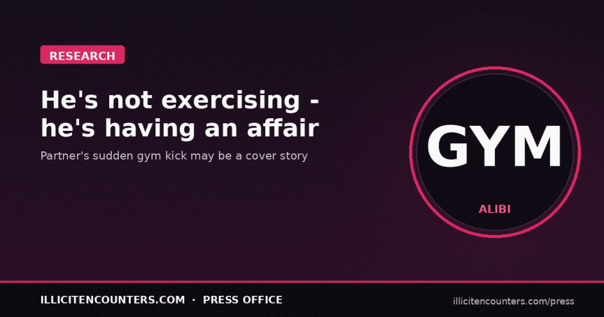 He’s not Exercising, He’s having an&nbsp;Affair!