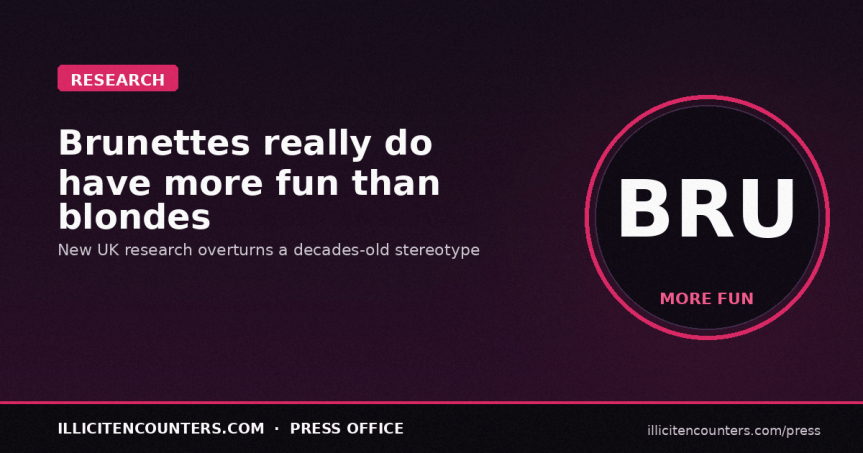 It turns out brunettes have more fun than&nbsp;blondes