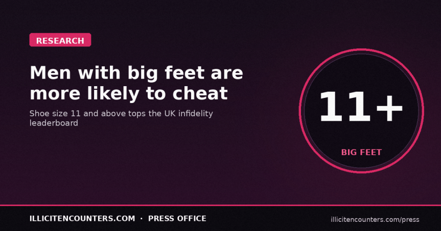 You know what they say about men with big feet? They’re more likely to&nbsp;cheat!
