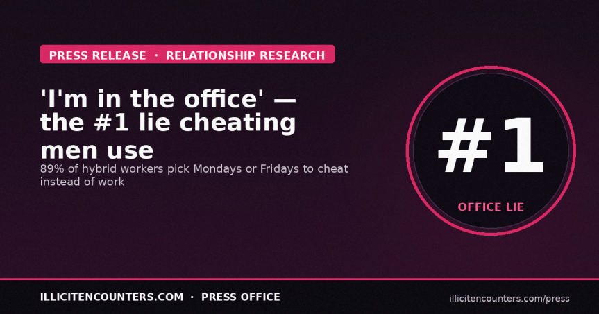 <strong>I’m in the Office – Number 1 Lie Cheating Men use&nbsp;to have an Affair!</strong>