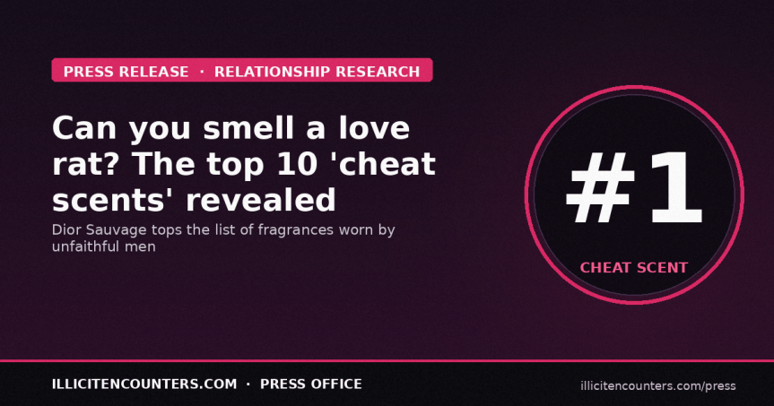 Can you smell a (love) rat? Study reveals cheats’ most popular&nbsp;scents