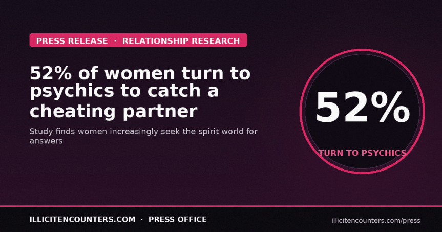 Over half of women are turning to psychics to catch cheating partners, study&nbsp;finds