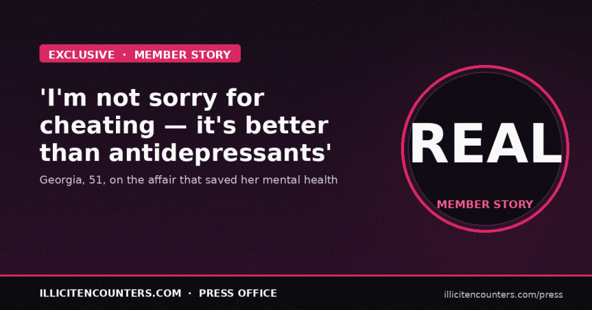 “I’m Not Sorry for Cheating: It’s a Better Alternative to Antidepressants”