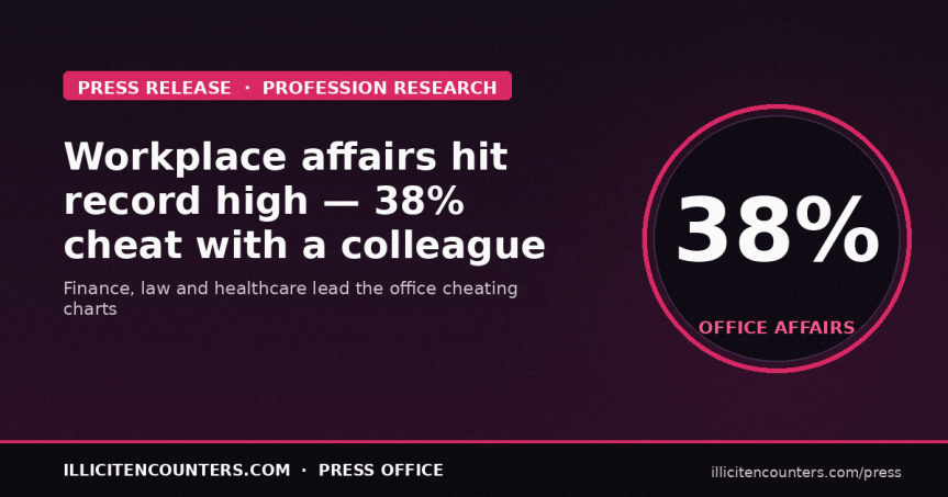 Office scandals on the rise as workplace affairs hit record high, study&nbsp;reveals