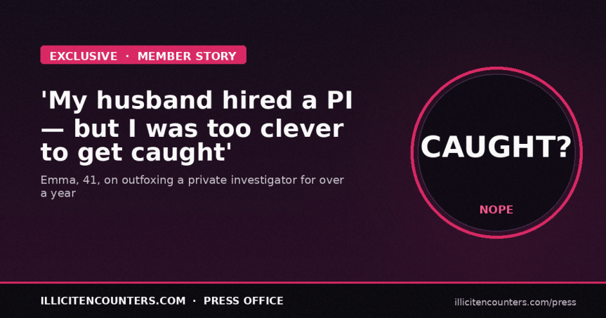 “My husband hired a private investigator to uncover my affair – but I was too clever to get&nbsp;caught”
