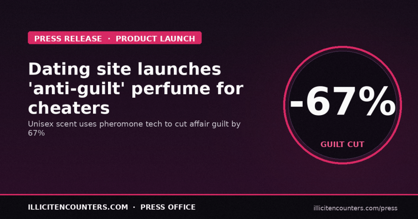 Dating Site Launches ‘Anti-Guilt’ Perfume to Help Cheaters Feel Less&nbsp;Remorse