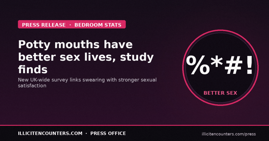 Potty mouths have better sex lives, study&nbsp;finds