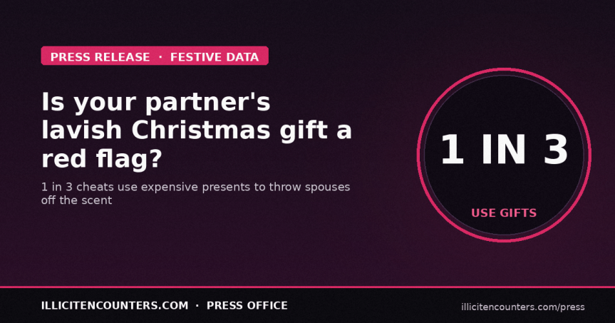 Is your partner’s lavish Christmas gift a red flag? 1 in 3 cheats use expensive presents to “throw spouses off the&nbsp;scent”