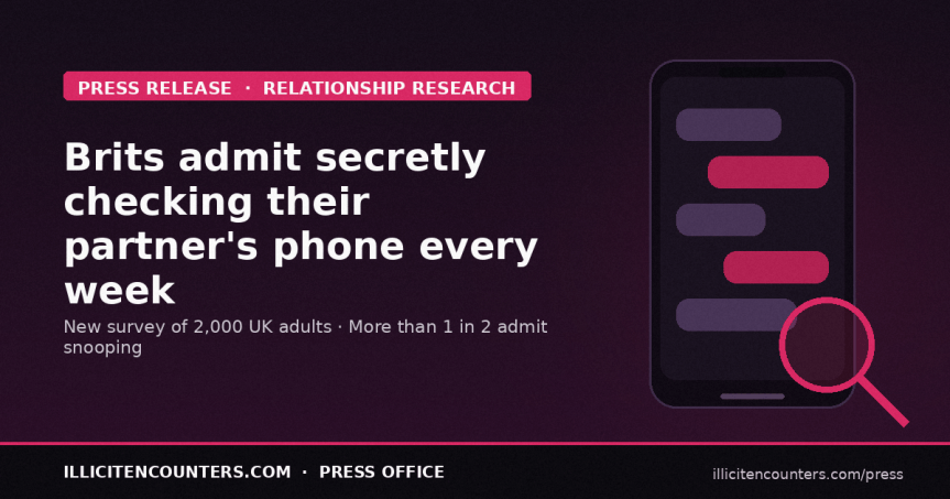 Brits admit secretly checking their partner’s phone at least once a week – and many don’t think it’s&nbsp;wrong
