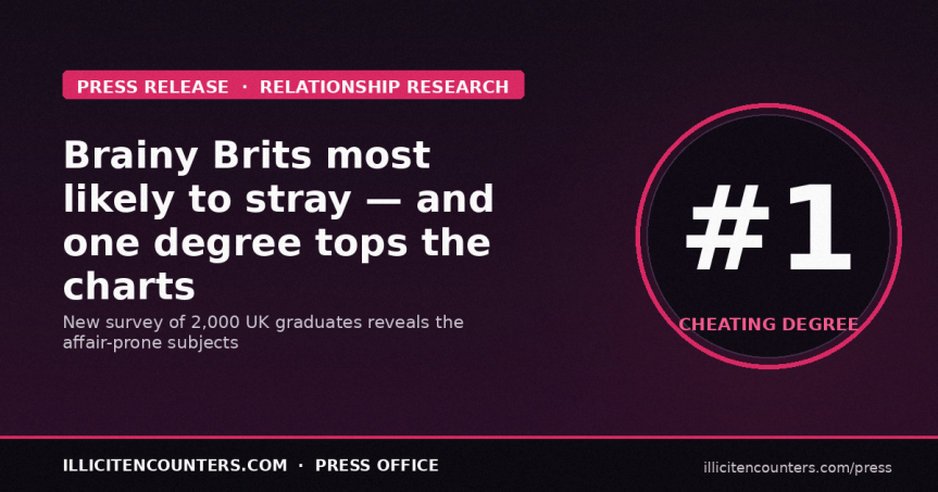 Brainy Brits are the most likely to have an affair – but which degree comes out on&nbsp;top?