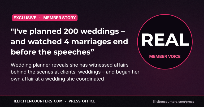 “I’ve planned 200 weddings – and watched four marraiges end before the speeches”: The wedding planner having her own four-year&nbsp;affair